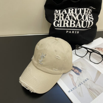 Yves Saint Laurent rhinestone baseball cap - Image 6