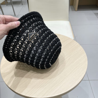 Prada knitted hollow bucket hat - Image 7