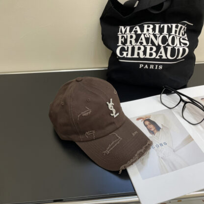 Yves Saint Laurent rhinestone baseball cap - Image 6