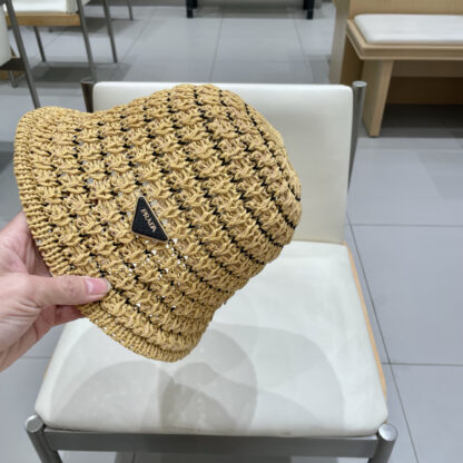 Prada knitted hollow bucket hat - Image 7