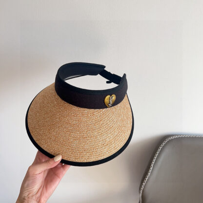 Yves Saint Laurent new densely woven holiday style sun hat hollow hat - Image 7