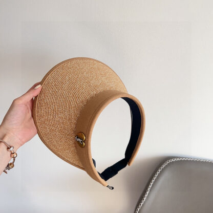 Yves Saint Laurent new densely woven holiday style sun hat hollow hat - Image 8