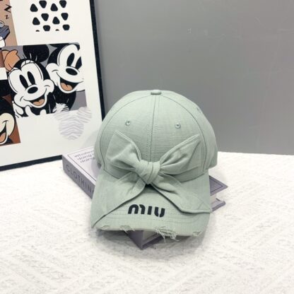 Miu Miu casual bow exquisite baseball cap - Image 8