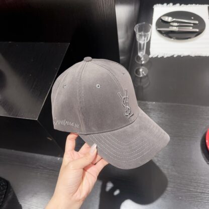 Yves Saint Laurent embroidered corduroy baseball cap - Image 6