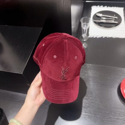 Yves Saint Laurent embroidered corduroy baseball cap - Image 7