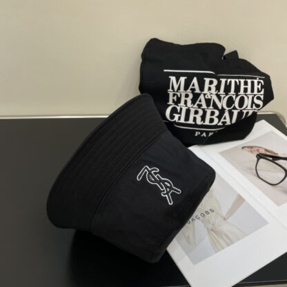 Saint Laurent lettering embroidered bucket hat - Image 7