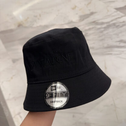 Saint Laurent lettering embroidered bucket hat - Image 7