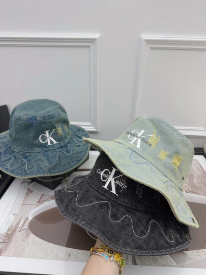 Calvin Kleinf spring and summer denim outdoor fisherman hat unisex - Image 7