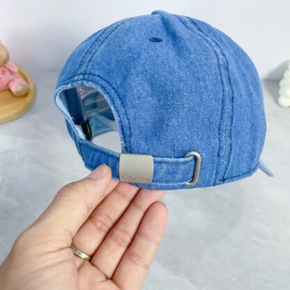 Calvin Kleinf washed denim baseball cap - Image 7