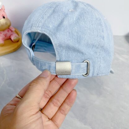 Calvin Kleinf washed denim baseball cap - Image 7