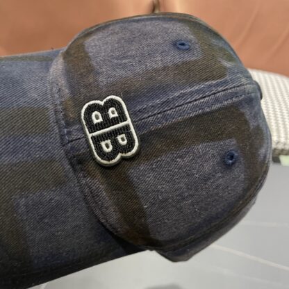 Balenciaga niche graffiti double B denim baseball cap - Image 7