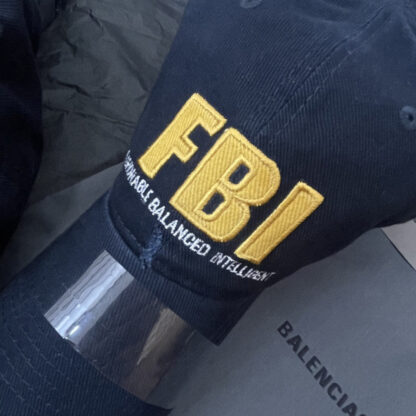 Balenciaga new fbi letter embroidered baseball cap - Image 7
