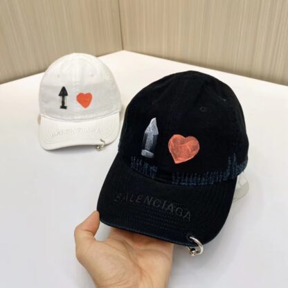Balenciaga Unisex Korean British Casual Custom Baseball Cap - Image 7