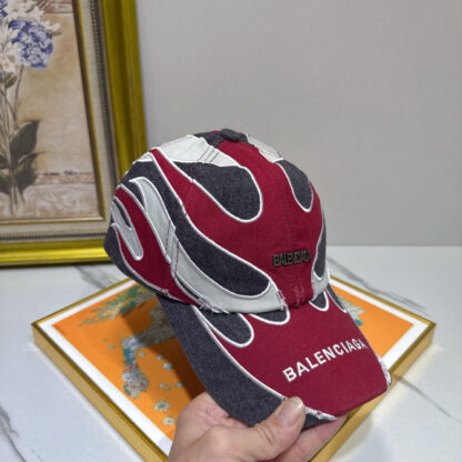 Balenciaga cotton denim distressed fashion baseball cap - Image 7