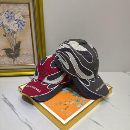 Balenciaga cotton denim distressed fashion baseball cap - Image 7