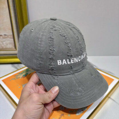Balenciaga pure cotton distressed stylish baseball cap - Image 7