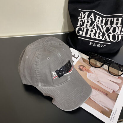 Balenciaga embroidered lettering logo yuppie street style baseball cap - Image 6