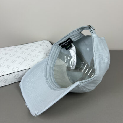 Balenciaga classic quote embroidered couple baseball cap - Image 7