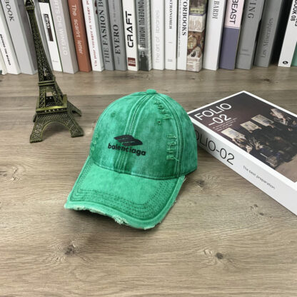 Balenciaga letter print distressed baseball cap - Image 7
