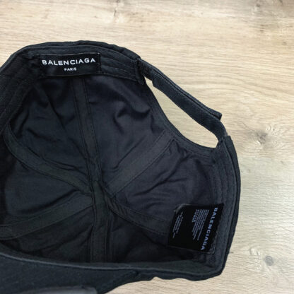 Balenciaga classic soft top washed notched distressed baseball cap - Image 7