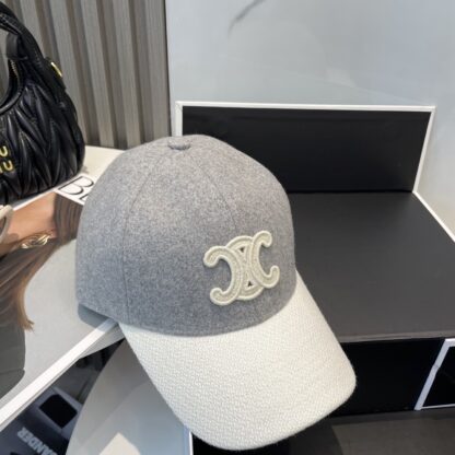 Celine autumn and winter new C letter embroidered wool baseball cap - Image 7