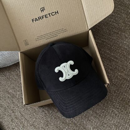 Celine autumn and winter retro hard top baseball cap - Image 7