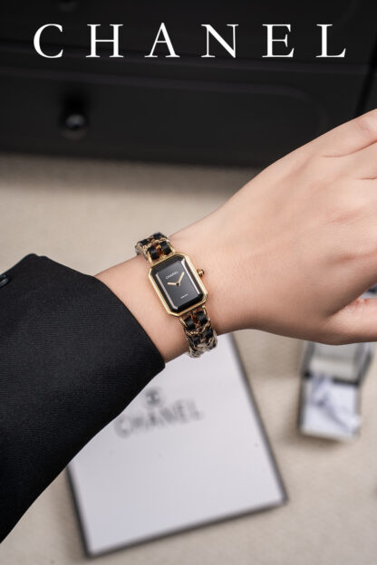 Chanel Black Gold Sugar Cube Women's Watch - Image 8