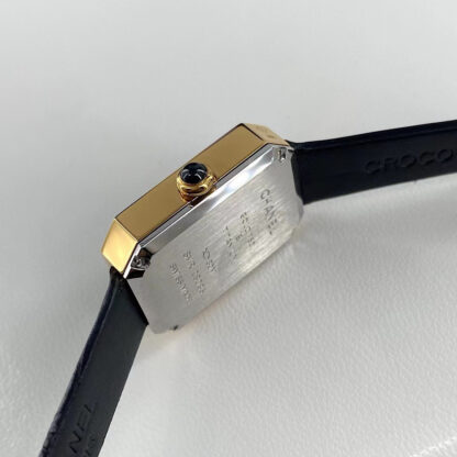 Chanel Black Gold Sugar Cube Women's Watch - Image 8