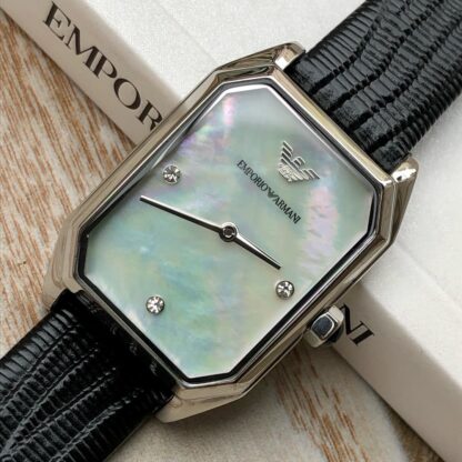 Armani Two-hand Sugar Cube Watch - Image 6