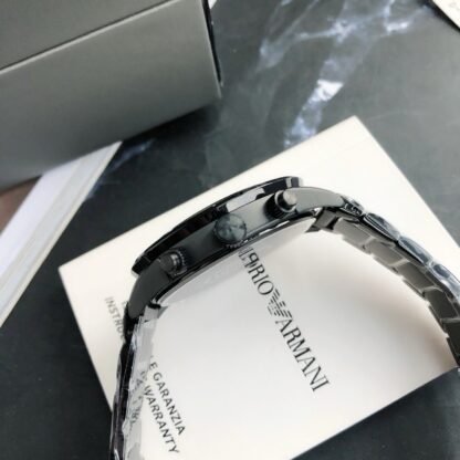 Armani Business Casual European and American Simple Atmospheric Quartz Steel Band Men's Watch - Image 7