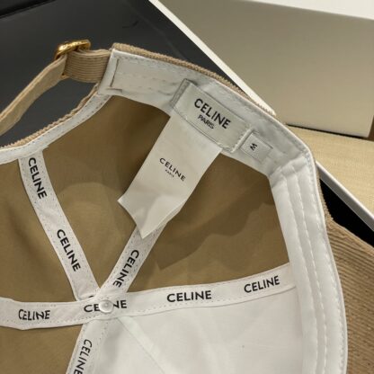 Celine autumn and winter logo corduroy baseball cap - Image 7