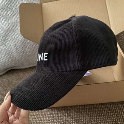 Celine autumn and winter logo corduroy baseball cap - Image 7
