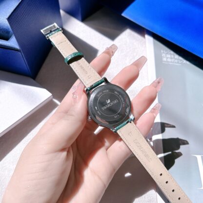 Swarovski Sky Moon Phase Quartz Leather Watch - Image 7