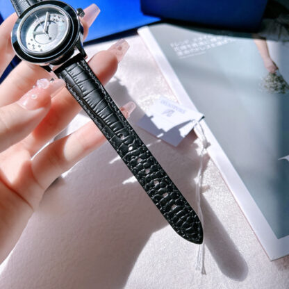 Swarovski Sky Moon Phase Quartz Leather Watch - Image 7