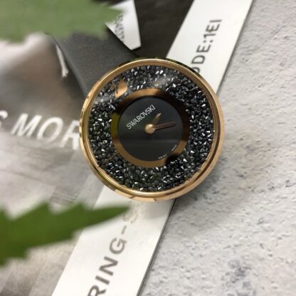 Swarovski starry leather strap women's watch - Image 6