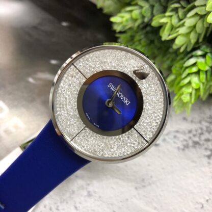 Swarovski starry leather strap women's watch - Image 6
