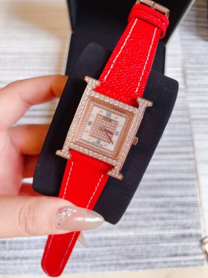 Hermes square dial quartz watch - Image 7