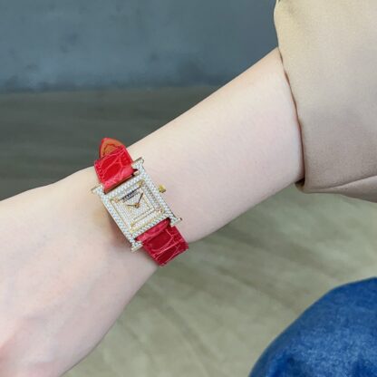 Hermes square dial quartz watch - Image 7