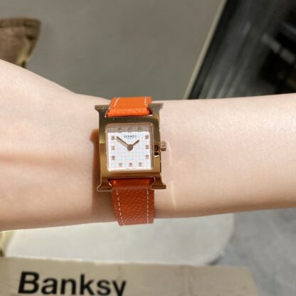 Hermes Square Dial Diamond Quartz Watch - Image 6