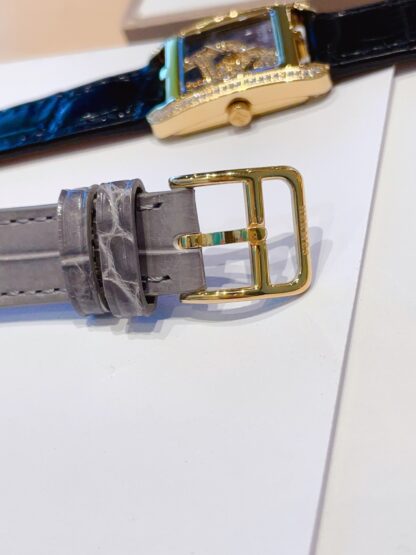 Hermes Square Dial Diamond Quartz Watch - Image 7