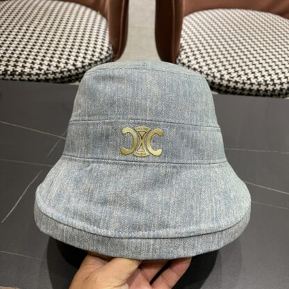 Celine women's autumn and winter elegant bow bucket hat - Image 7