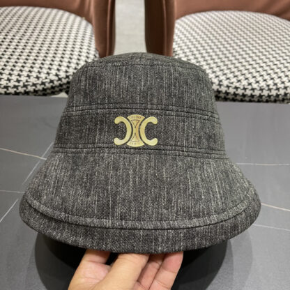 Celine women's autumn and winter elegant bow bucket hat - Image 7
