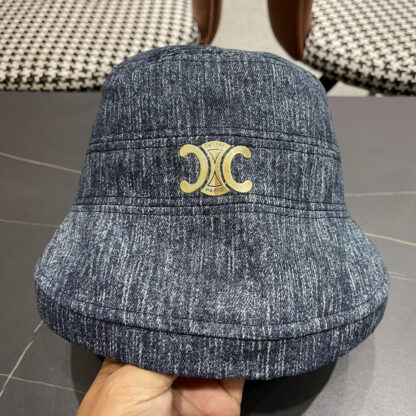 Celine women's autumn and winter elegant bow bucket hat - Image 7