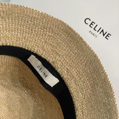 Celine raffia woven straw hat - Image 7