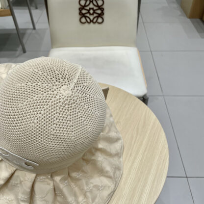 Celine color plastic sunscreen breathable sun hat - Image 6
