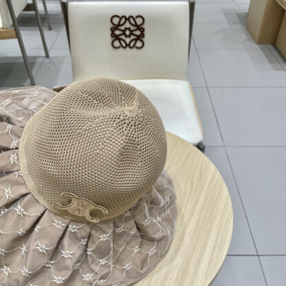 Celine color plastic sunscreen breathable sun hat - Image 6