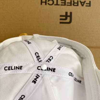 Celine all-match embroidered lettering baseball cap - Image 7