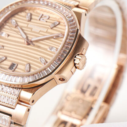 Patek Philippe Women's Nautilus Platinum T Square Brick Limited Edition Watch - Image 7