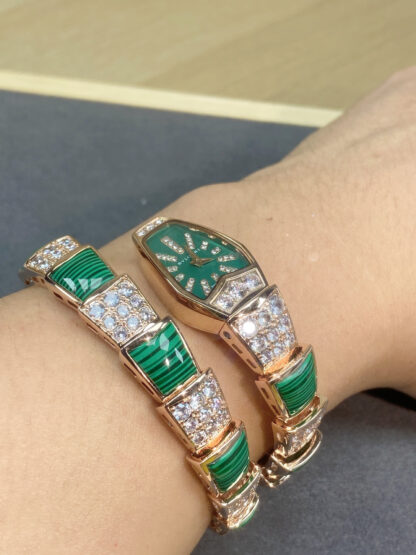 Bulgari Rose Gold Two-Circle Snake Watch - Image 7