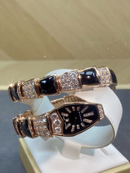 Bulgari Rose Gold Two-Circle Snake Watch - Image 7